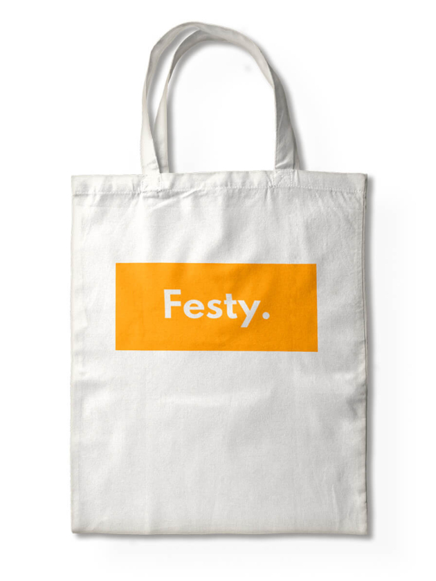 White Bag With Logo